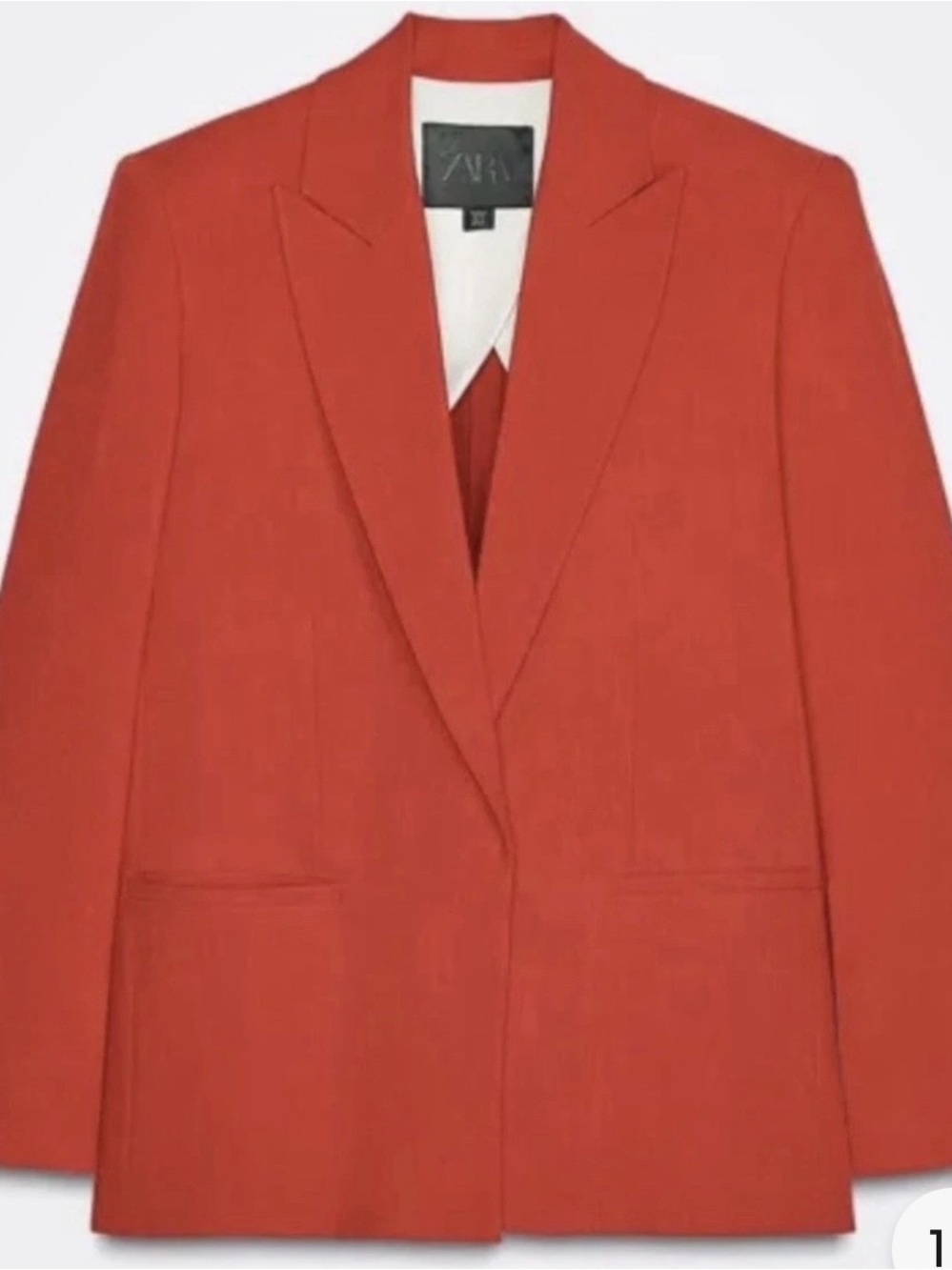 ZARA ZW Collection Red One snap
Button Blazer